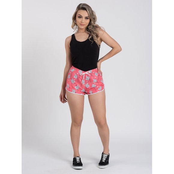 Short Feminino Slim Bahamas Coral