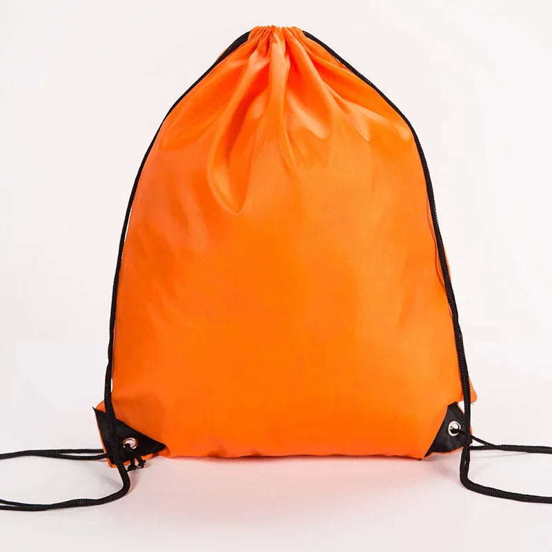 Mochila Esportiva Impermeável em Poliéster - Bolsa Casual com Cordão para Praia, Academia e Natação