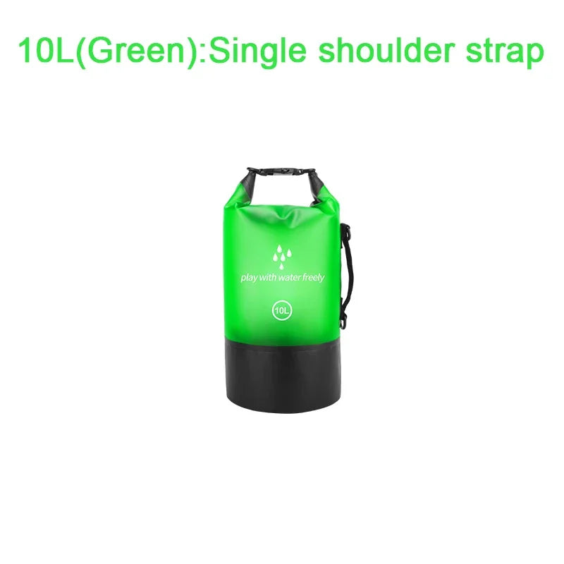 Mochila Saco Estanque à Prova D'Água - PVC 2L/5L/10L/20L para Praia, Mergulho, Canoagem e Aventuras ao Ar Livre