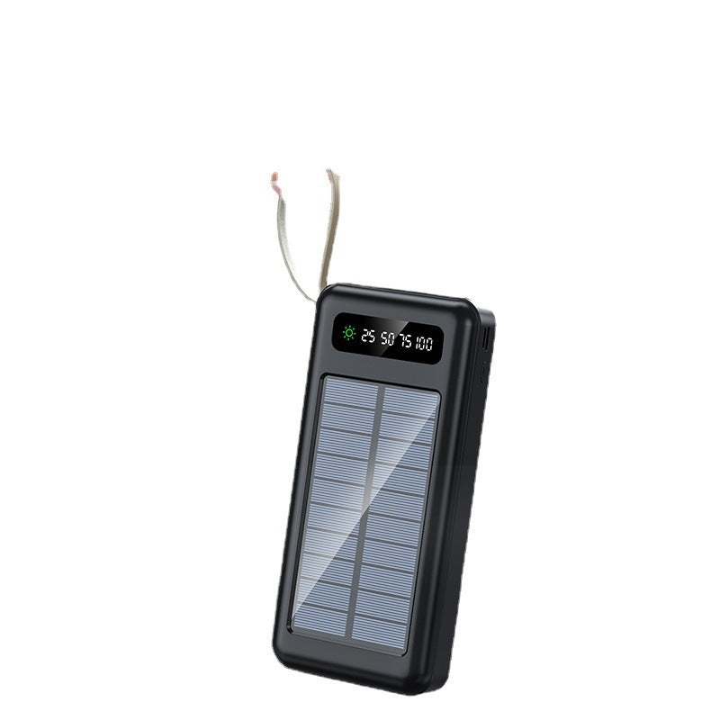 Carregador Portátil Power Bank Solar 10.000mah  Com cabos 5 Em1 LED lanterna