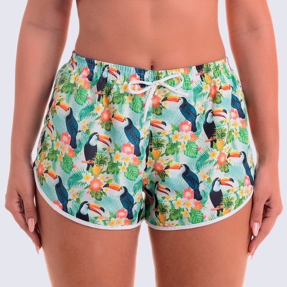 Short Feminino Slim Tucano Verde Pistache