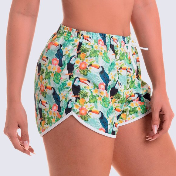 Short Feminino Slim Tucano Verde Pistache