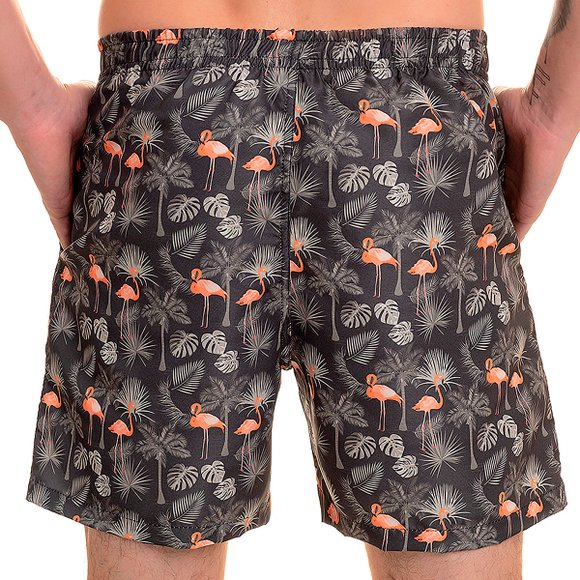 Short Masculino Slim Flamingo Preto